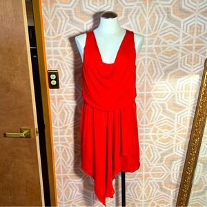 Joie Red Silk Drapey Dress -Sz XS (4)